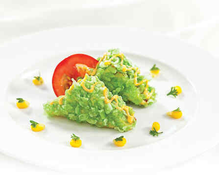 Bánh cốm patê chả lụa