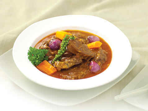 Bắp bò nấu tiêu xanh