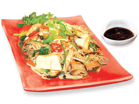 Bún gạo xào chay