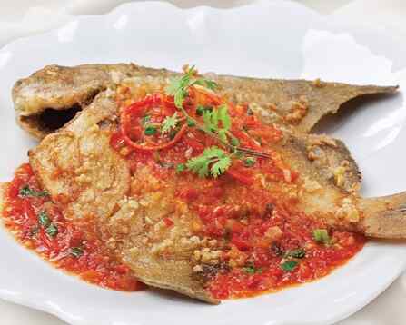 Cá chim chiên xốt cà