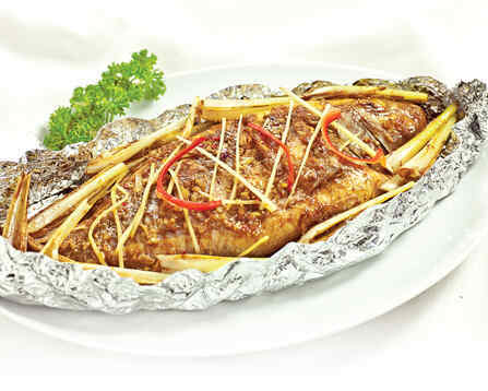 Cá điêu hồng nướng giấy bạc
