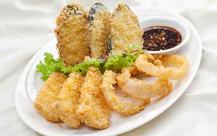 Cà tím đậu hủ chiên xù