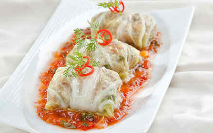 Cải thảo gói tôm thịt 