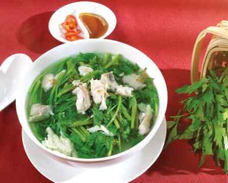 Canh cá lóc rau cần