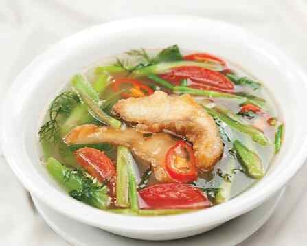 Canh cá rau cần