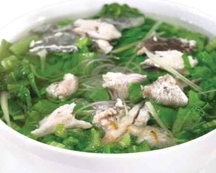 Canh cá rô nấu cải bẹ xanh