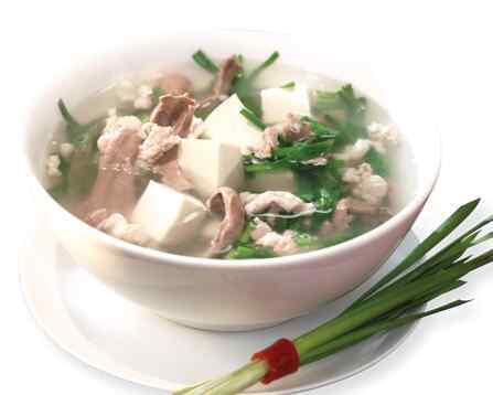 Canh hẹ nấu thịt