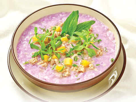 Canh khoai rau đắng