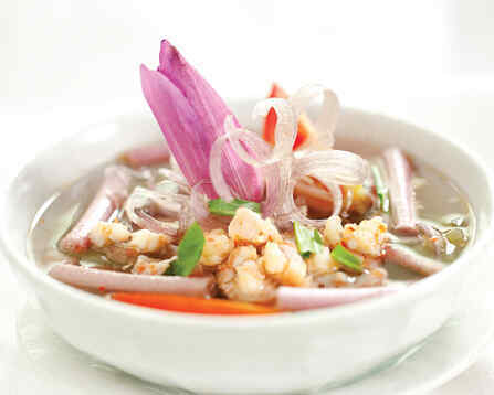 Canh súng nấu tôm