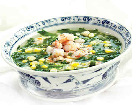 Canh tôm bồ ngót