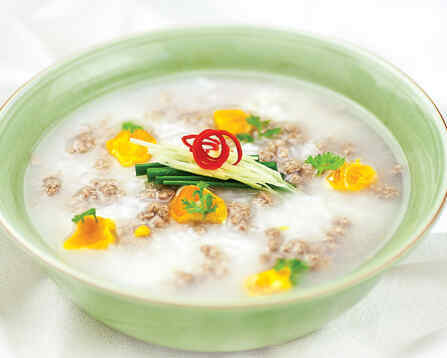 Cháo thịt bò trứng muối( P7 )