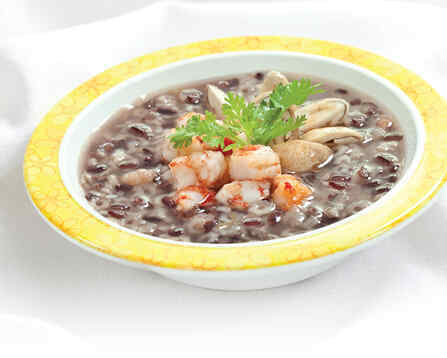 Cháo tôm nếp cẩm