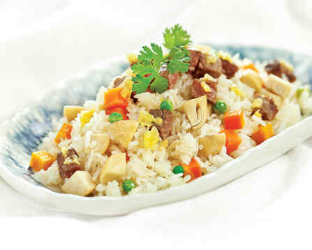 Cơm chiên nấm thịt bò