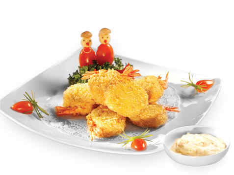 Củ sen chiên tôm