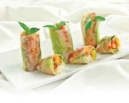 Cuốn thịt ram mắm tép