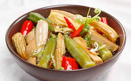 Đậu bắp kho nước tương