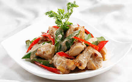 Đậu bắp thịt gà xào chao 