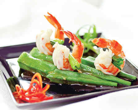 Đâụ bắp xào tôm