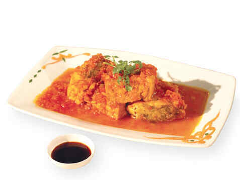 Đậu hũ chiên xốt cà