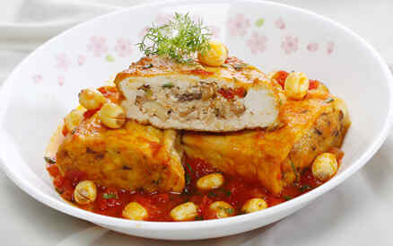 Đậu hủ nhồi hạt sen 