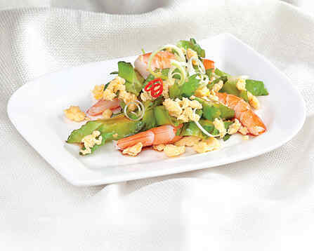 Đậu rồng xào tép