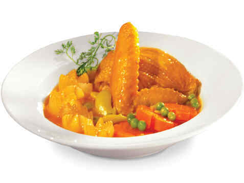 Gà nấu đậu ngự