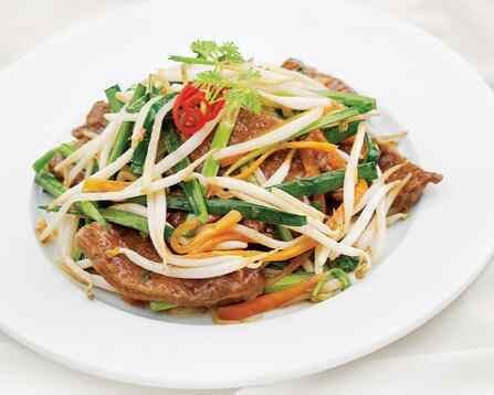 Gan chiên xào giá hẹ