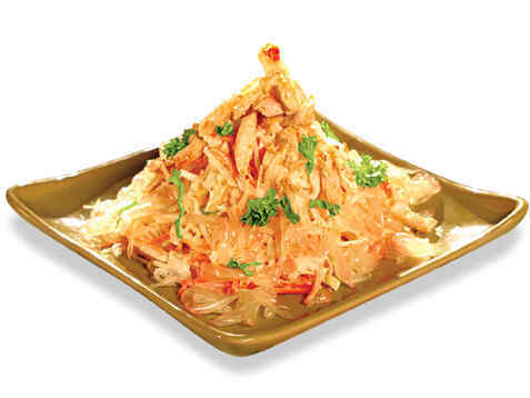 Gỏi bưởi bắp cải gà xé