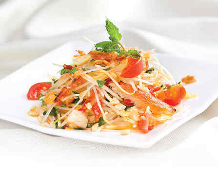 Gỏi đu đủ khô cá lóc