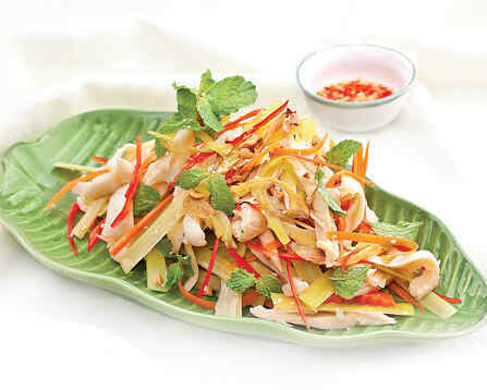 Gỏi hoa chuối thịt gà