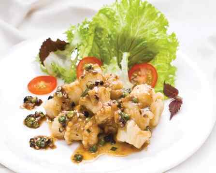 Hoa mực xốt tiêu