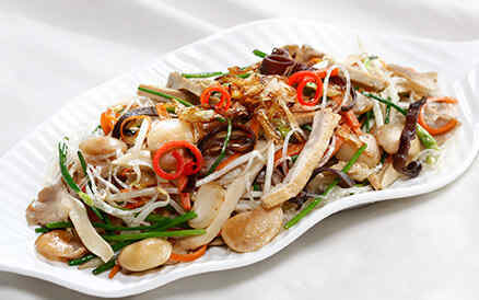 Miến xào đậu ngự 