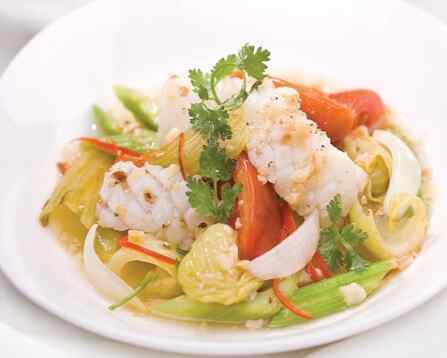 Mực xào dưa cải