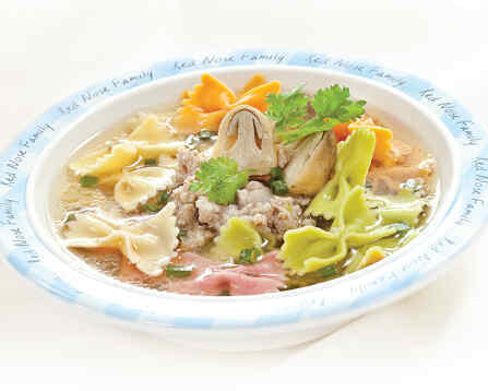 Nui nơ nấu thịt băm