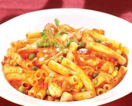 Nui xào hải sản