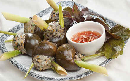 Ốc nhồi hấp sả