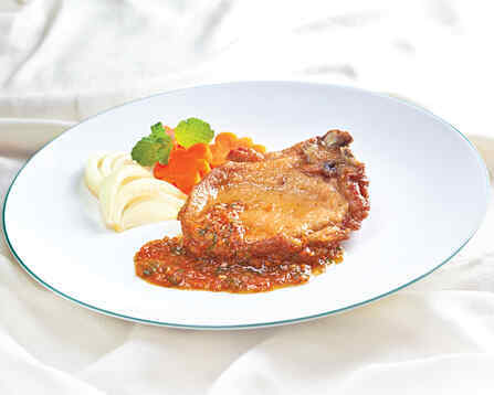 Sườn cốt lết xốt dầu hào