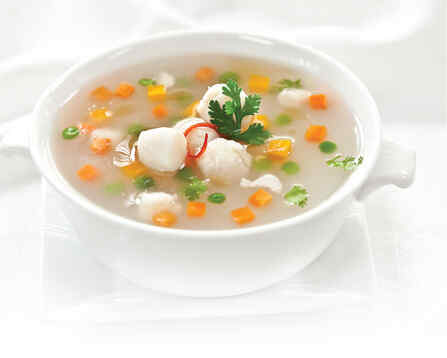 Súp cồi diệp rau củ