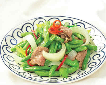 Thịt bò xào đậu cove