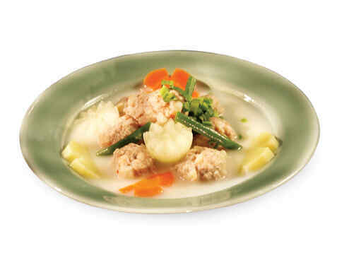 Thịt viên nấu sữa tươi