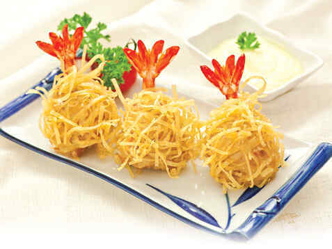 Tôm chiên hoành thánh