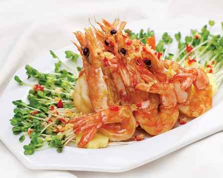 Tôm chiên mắm gừng