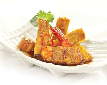 Tôm thịt kho măng