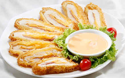 Ức gà nhồi phô mai 