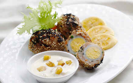 Viên mè chiên giòn 