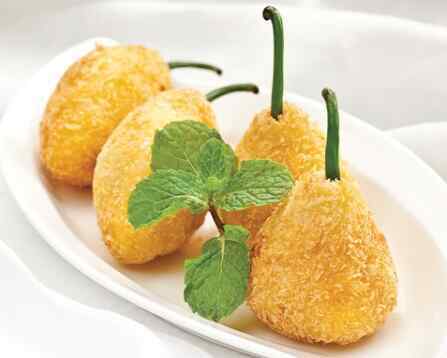 Viên tôm chiên tỏi thì là